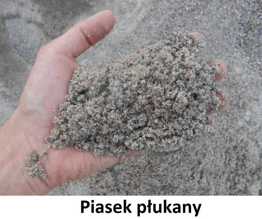 Piasek, Żwir płukany 0-2 mm, 0-4 mm, Pospółka, Piach zwykły zasypowy