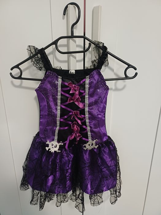 Strój wiedźma Halloween Bal Karnawałowy dla dziewczynki
