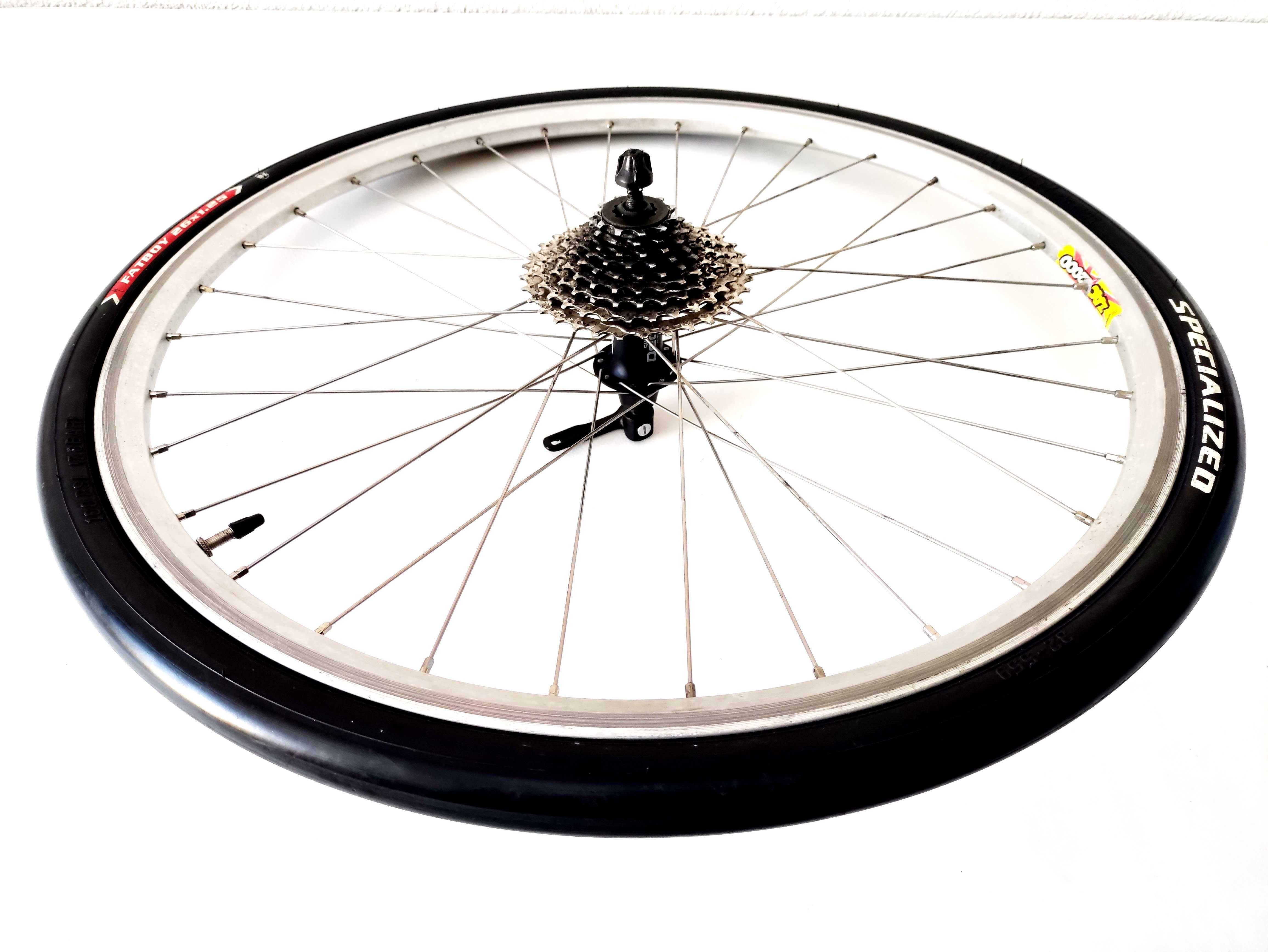 Kompletne Koło tył Shimano DEORE Opona SPECIALIZED Kaseta MTB 26''