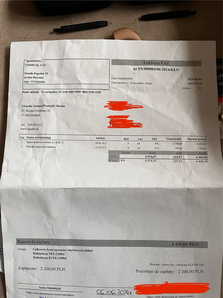 Aparaty słuchowe - 2 szt Starkey S2 BTE 13 - gwarancja 2026, baterie