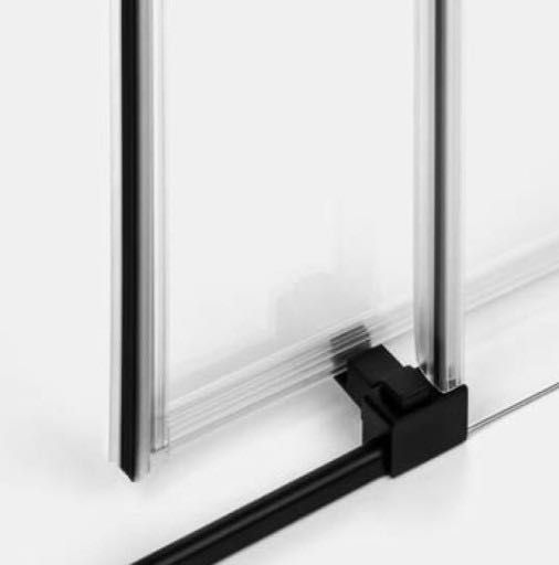 Kabina prysznicowa Prima Black New Trendy 1D prostokątna 100x70x200