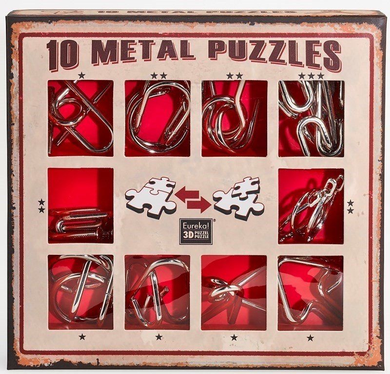 Набір металевих головоломок 10 Metal Puzzles Red