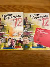 Manual de português “ Novas Expressões” de 12° ano + caderno de ativ.
