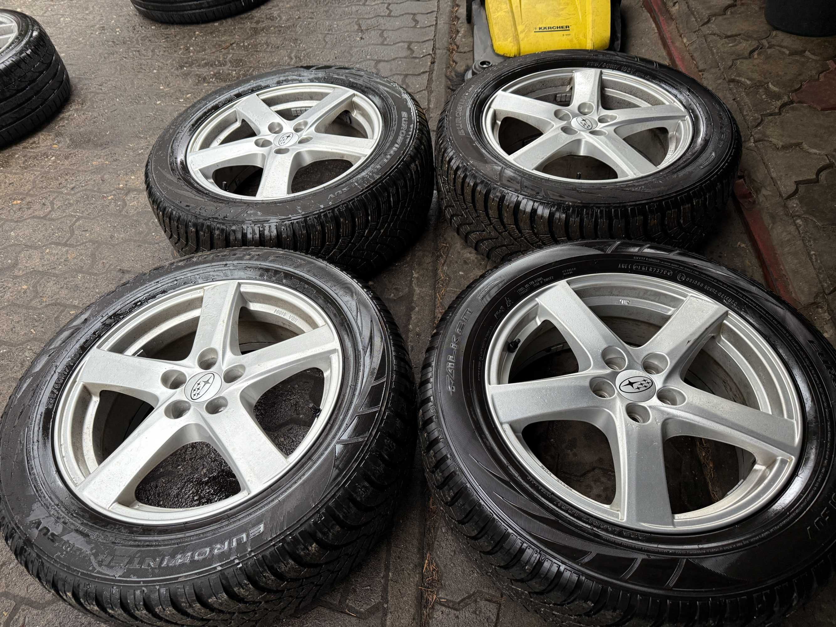 Koła 17" 5x100 Subaru Forester Outback XV z oponami zimowymi