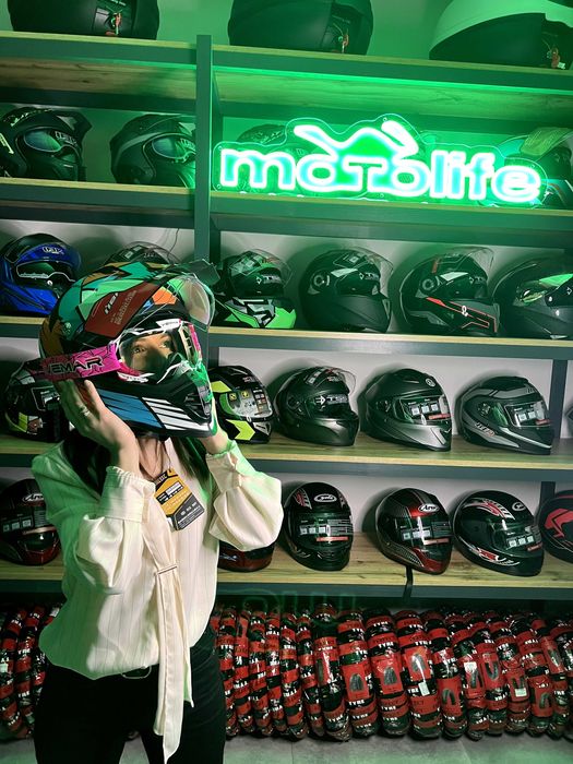 Мото шолом / шлем кроссовый защитный для мотоцикла