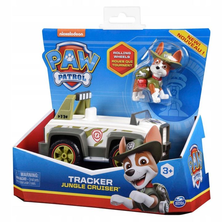 Psi Patrol Tracker Figurka I Pojazd Terenowy Jeep