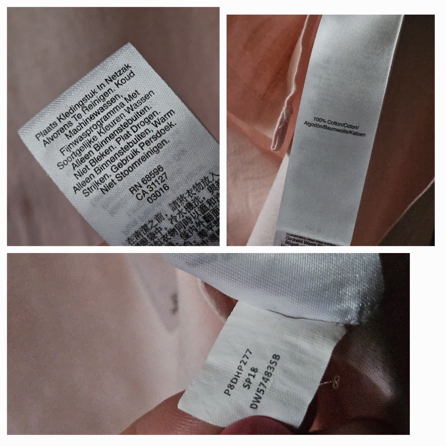 DKNY asymetryczna bluzka S/M