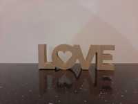 Figurka drewniana - LOVE