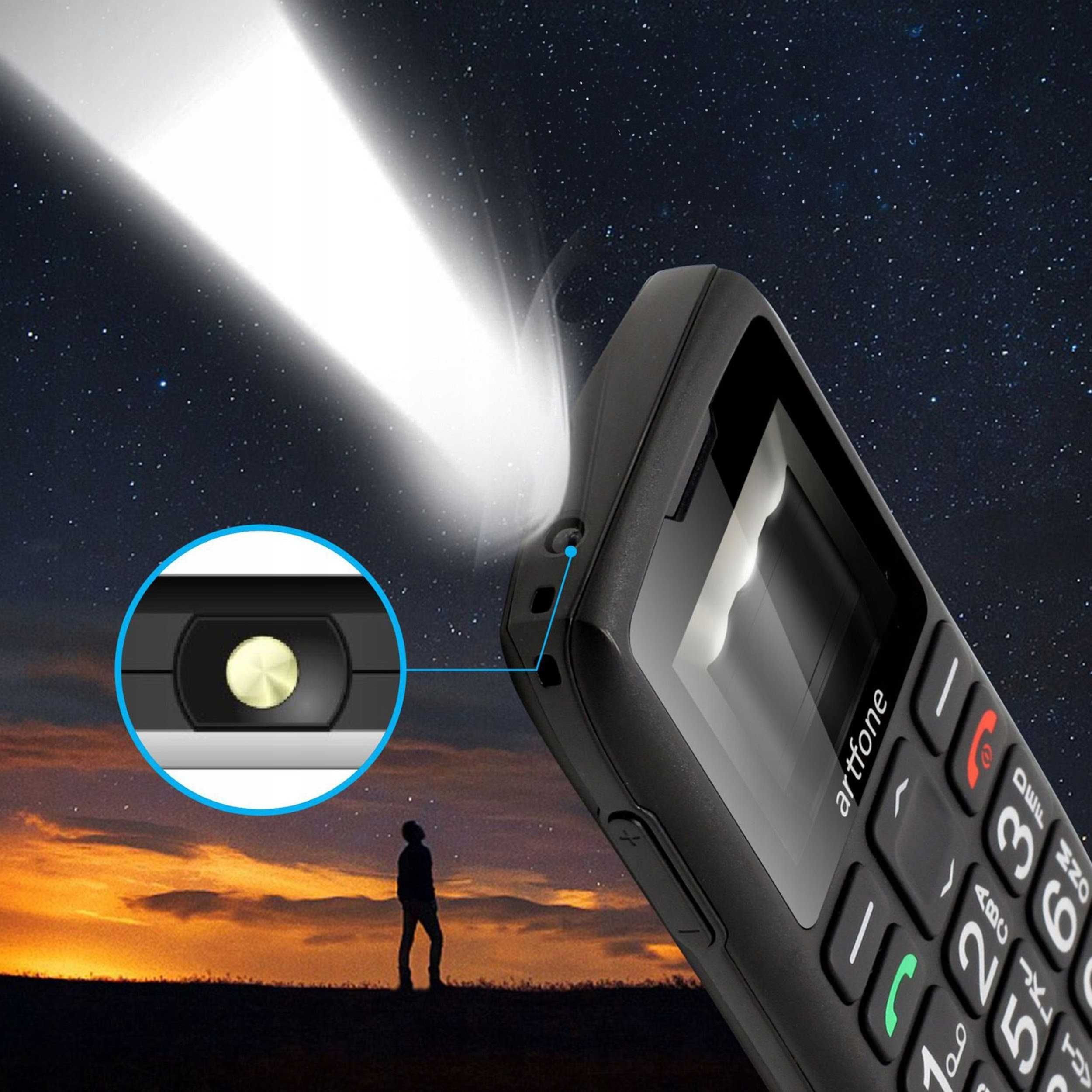 telefon komórkowy dla seniora z przyciskiem sos duże klawisze sim gsm