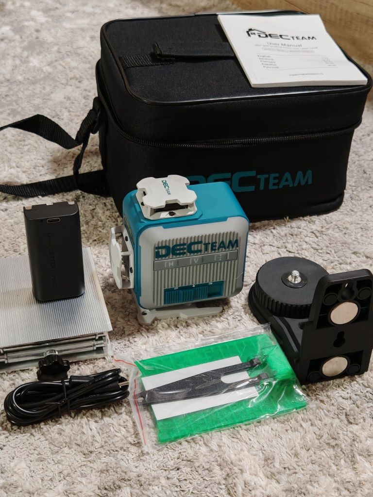 New! DecTeam 4D M04CG 360° 16 ліній,Лазерний рівень,нівелір H