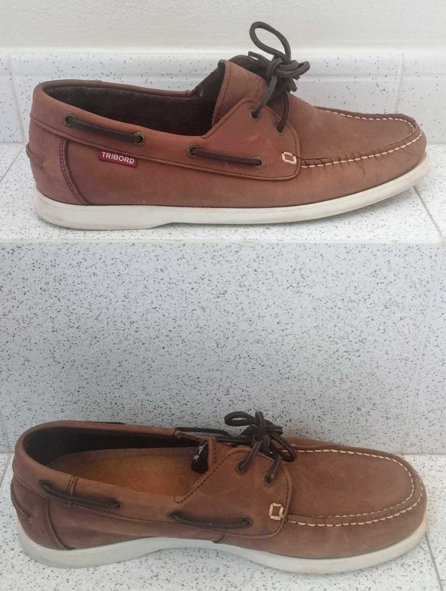 Sapatos de Vela Homem (SAILING 500) Castanho - Tamanho: 45 (TRIBORD)