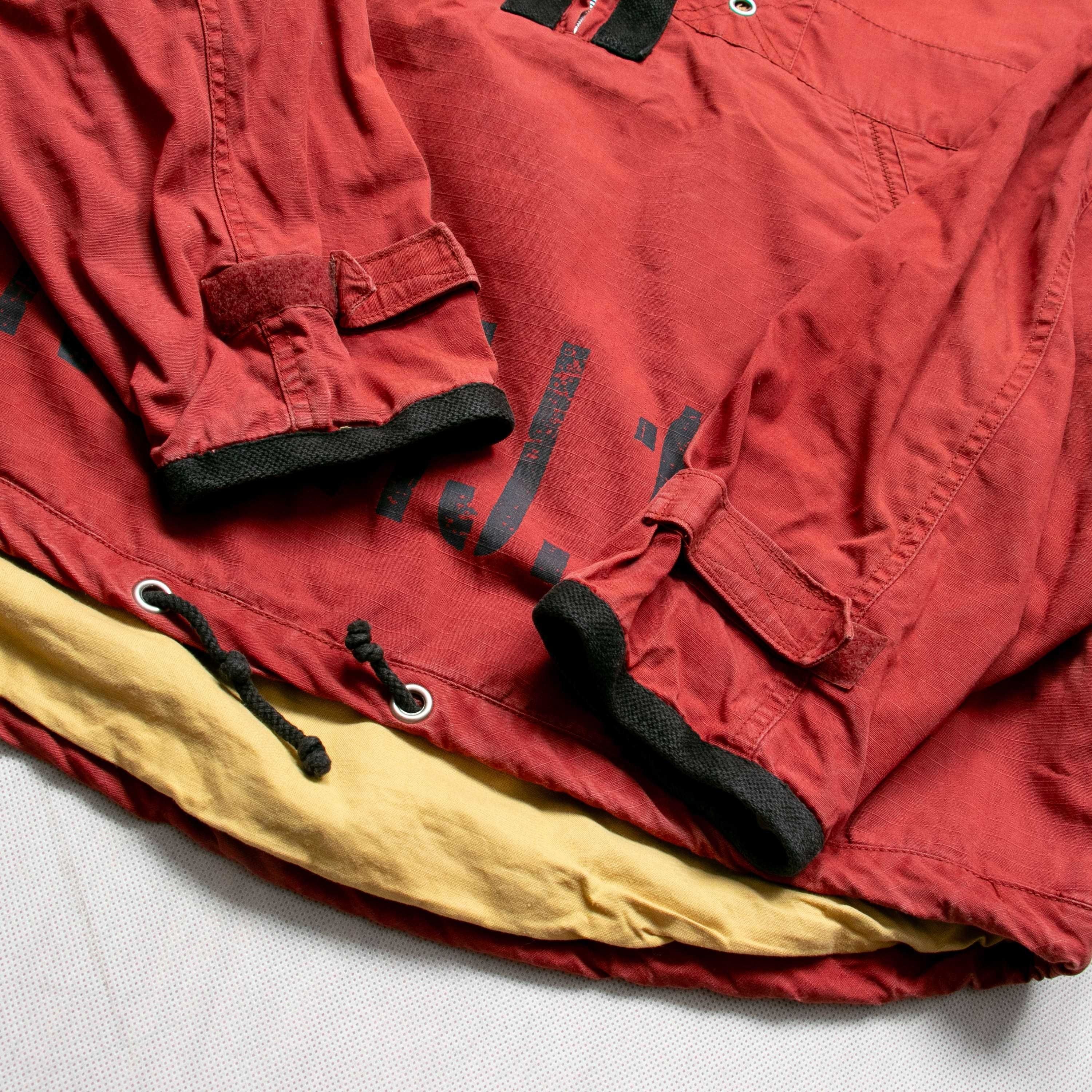 Scotch & Soda vintage kurtka przez głowę z kołnierzem L rdzawy polo