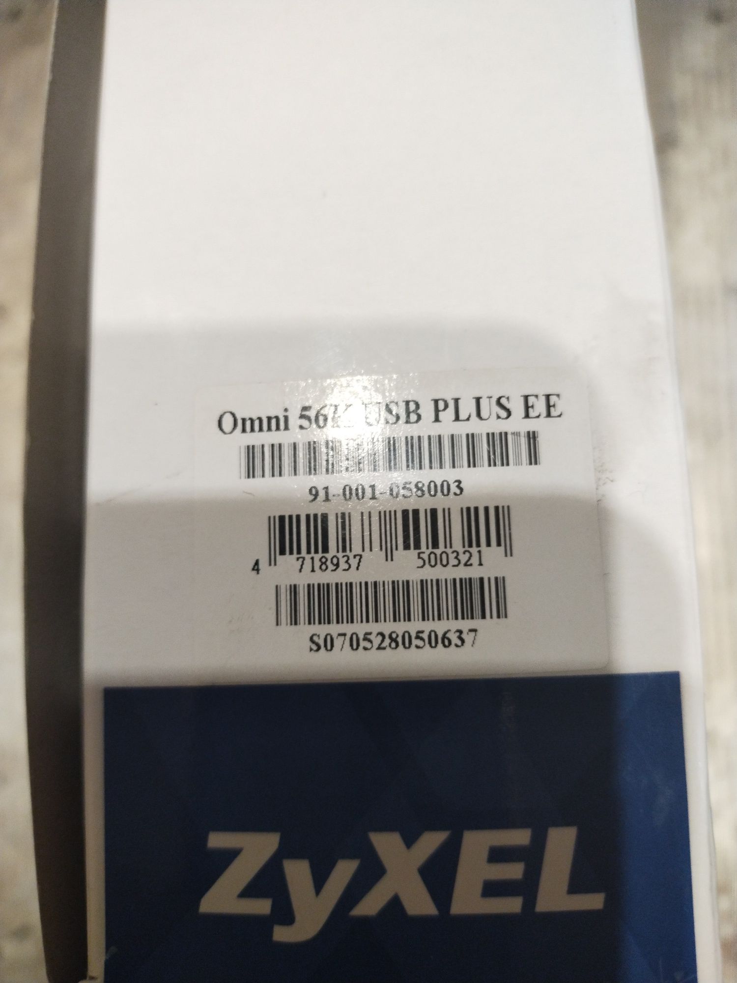 USB-модем ZyXEL omni 56k usb plus EE