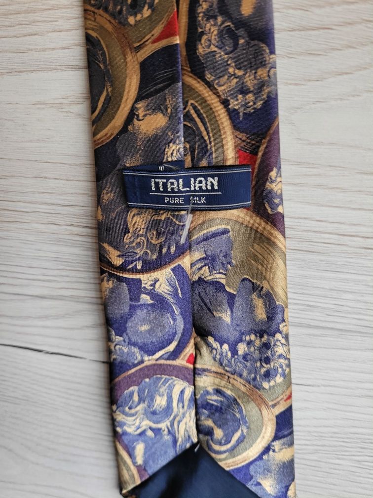 Krawat z jedwabiu Italian Print