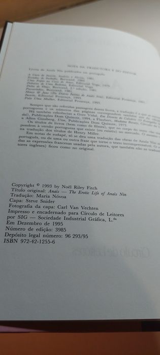 A Vida Erótica de Anaïs Nin - Noël Riley Fitch