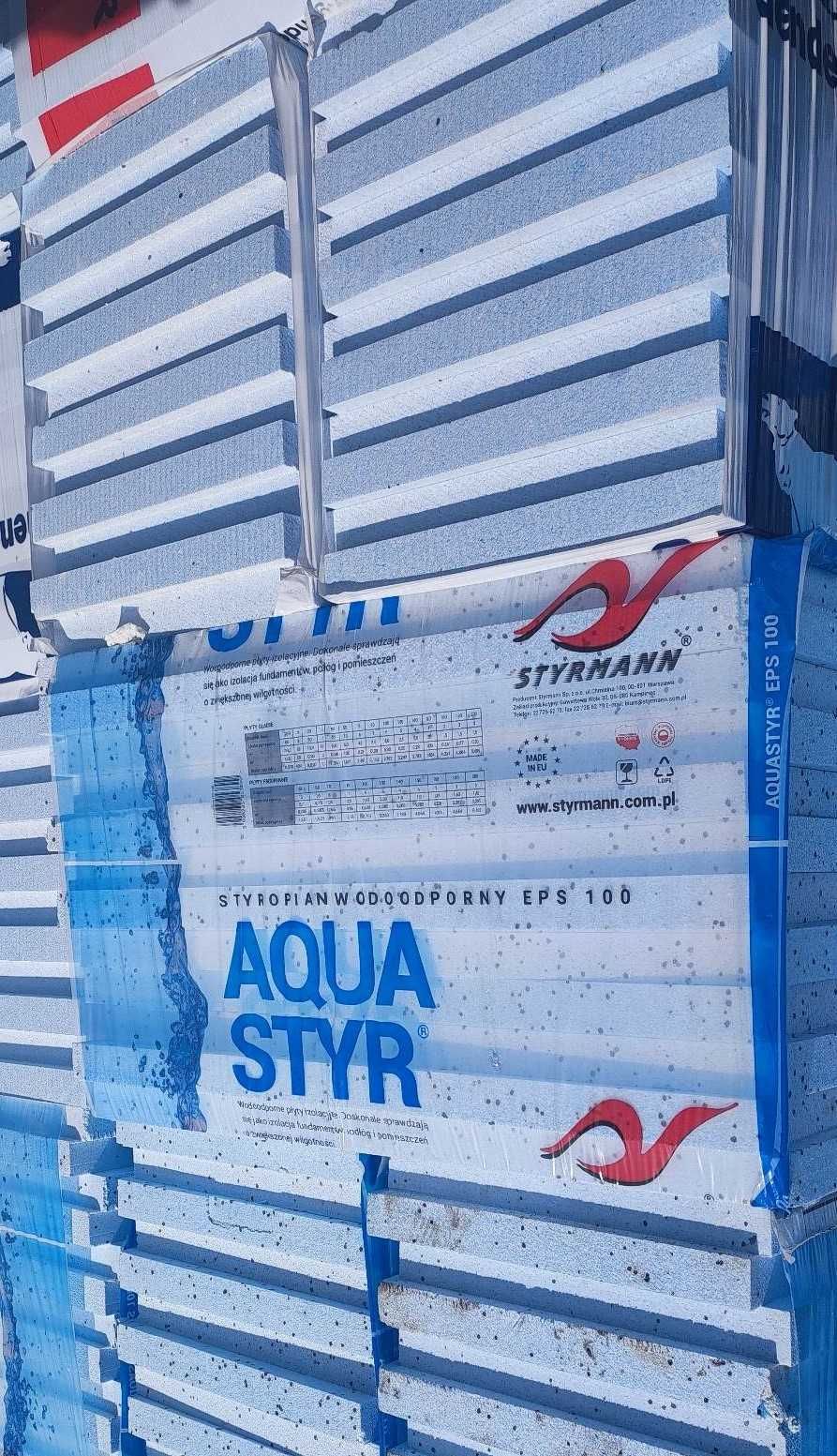 Aqua Styr STYROPIAN EPS 100 fundamentowy podłogowy 99 zł brutto NAJLEP