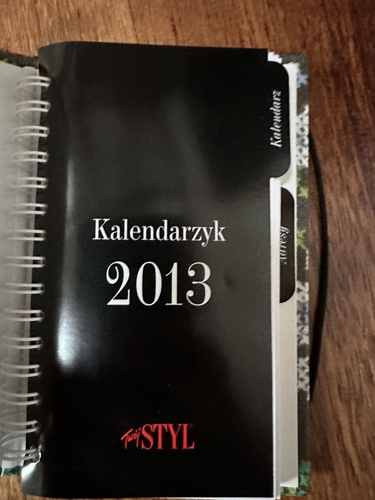 Kalendarz na 2013 oraz notes na telefony i adresy vintege