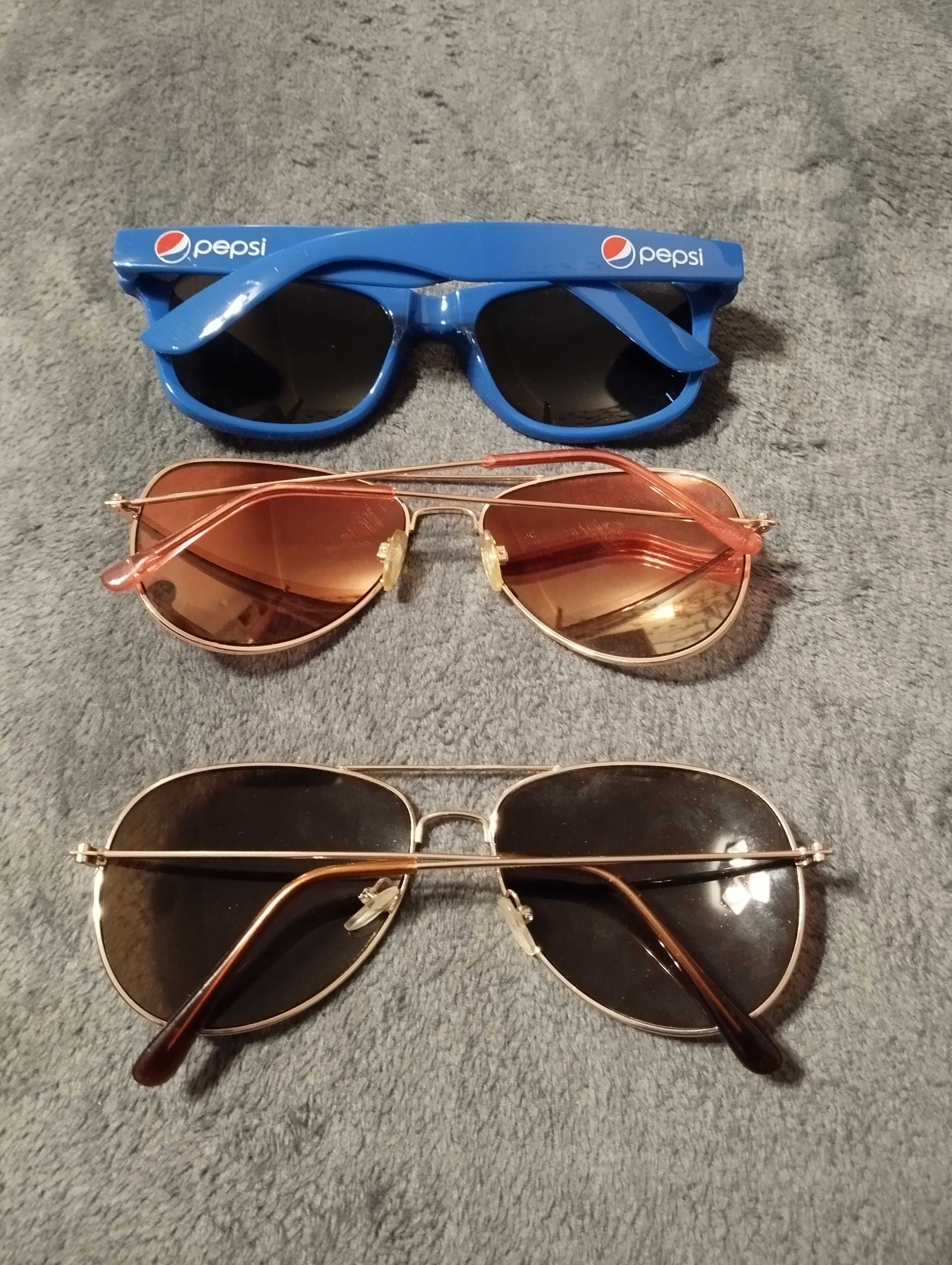 Okulary przeciwsłoneczne 3 pary