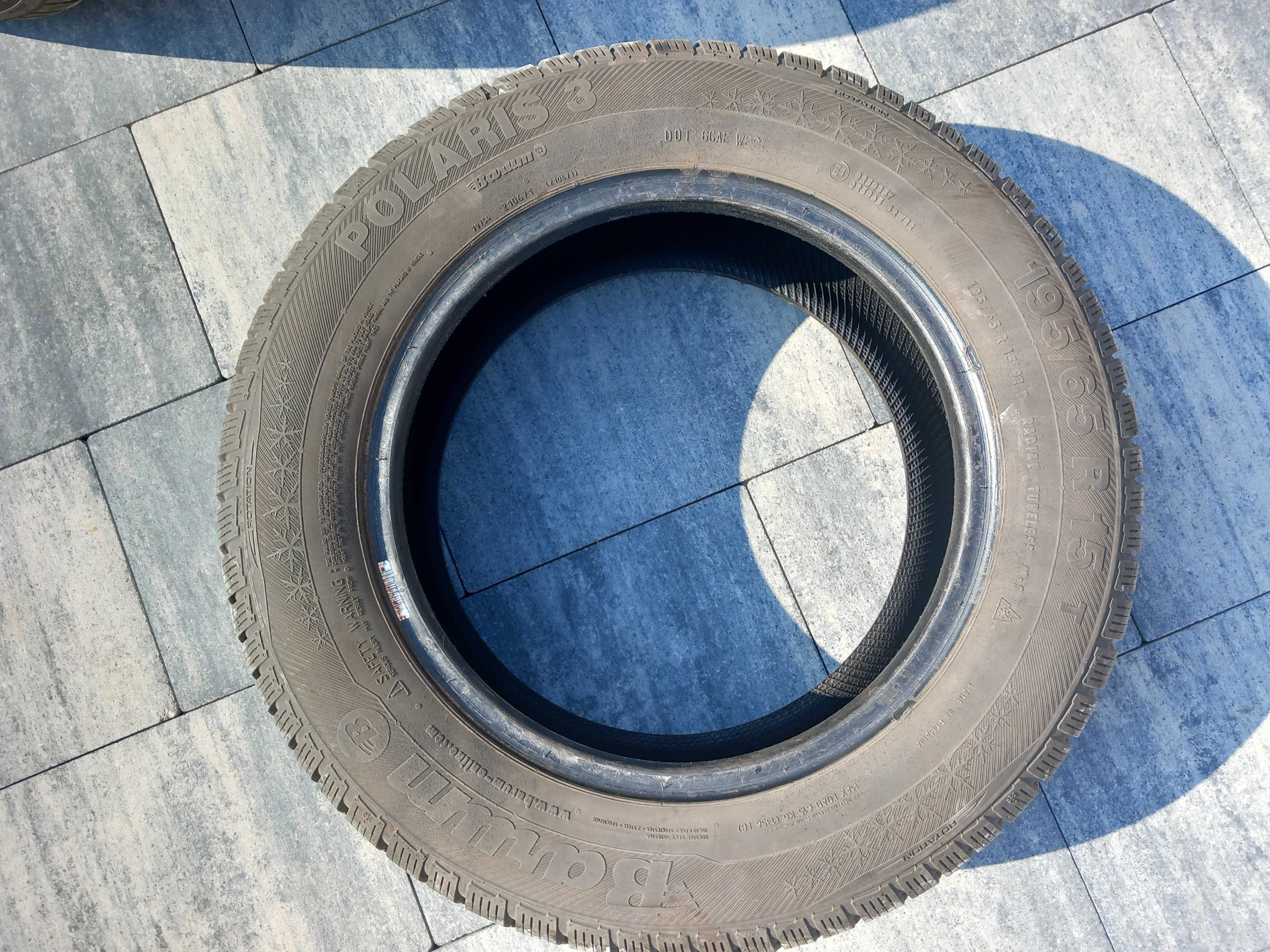 Opony zimowe 4 szt. Barum Polaris 3, roz. 195 x 65 x 15 cali