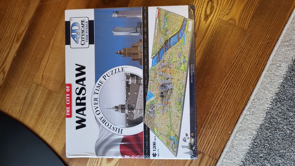 Puzzle. Miasto 4D. Warszawa. 1200el. Nowe.