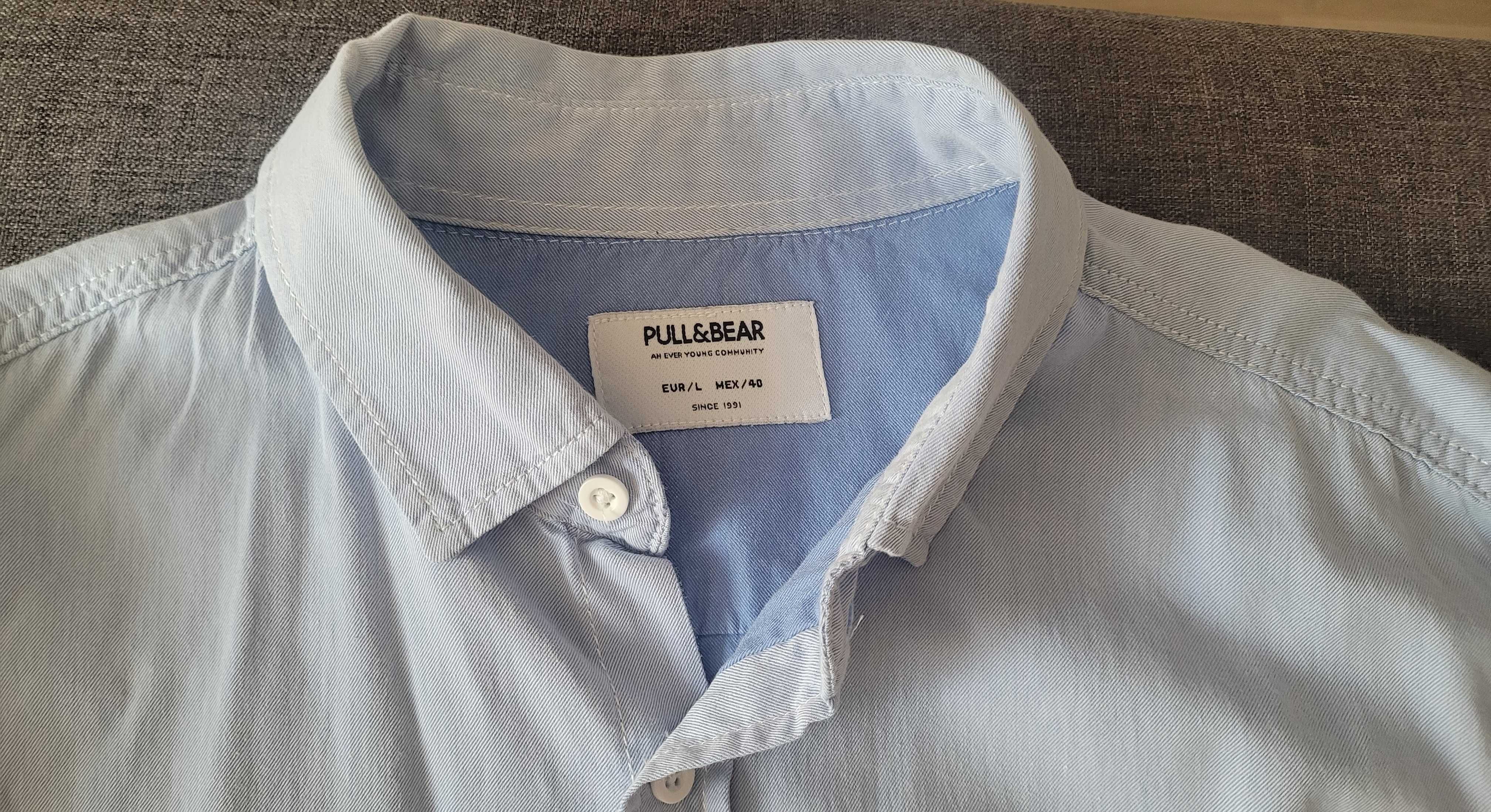 Koszula niebieska Pull&Bear L 40