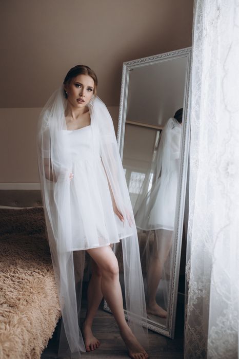 Сукня-зефірка білого кольору