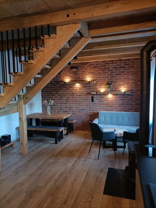 Domek na  Mikołajki z jacuzzi  blisko Warszawy nad rzeką - Romek