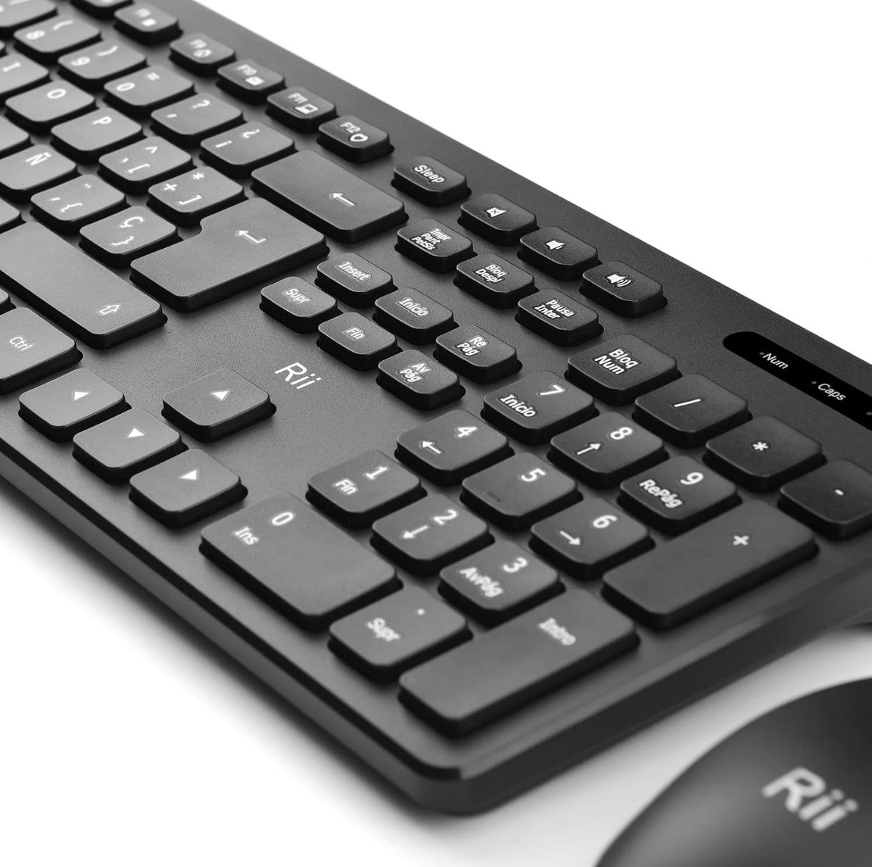 Teclado e rato sem fio - RII k200 - Novo