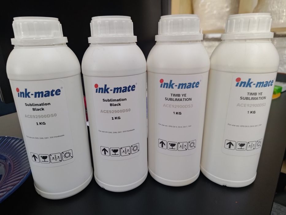 Ink-mate atrament tusz sublimacja yellow black 4l