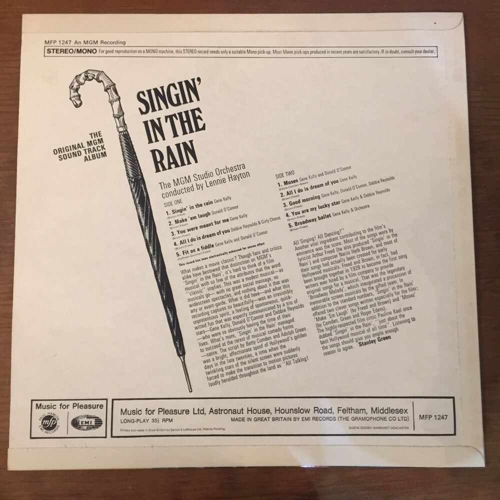 Vinil Singin in the rain - Gene Kelly