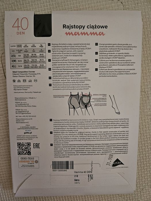 Rajstopy ciążowe Gatta S-2