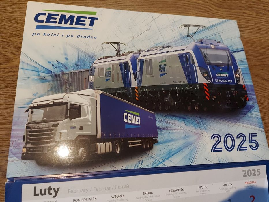 Kalendarz trójdzielny Cemet 2025