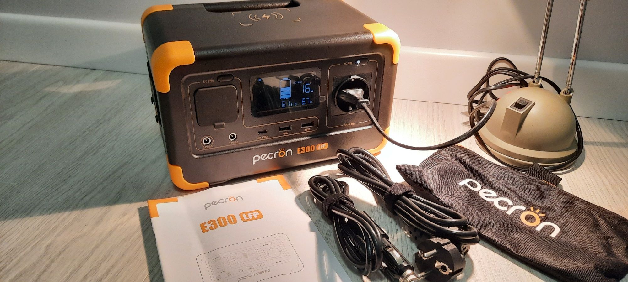 Stacja zasilająca 600W LiFePO4 awaryjne powerbank Pecron E600LFP