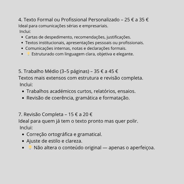 Serviços de Escrita e Revisão – rápidos e personalizados