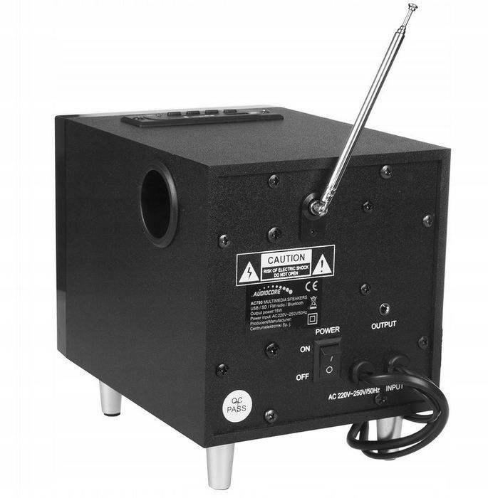 Zestaw Głośników 2.1 Audiocore 15W Bluetooth