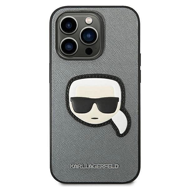 Etui Karl Lagerfeld Saffiano Karl's Head Patch na iPhone 14 Pro Max -