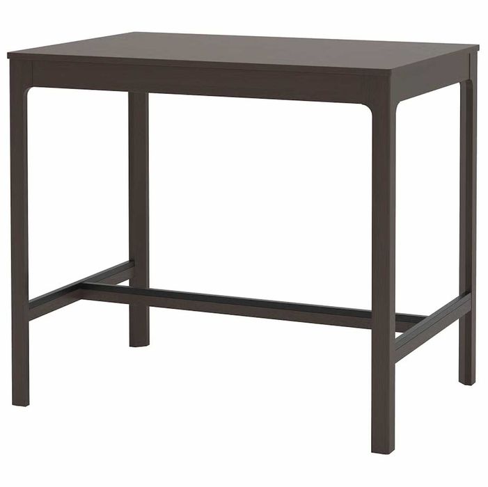 EKEDALEN Stół barowy, ciemnobrązowy, 120x80x105 cm 904.005.17
