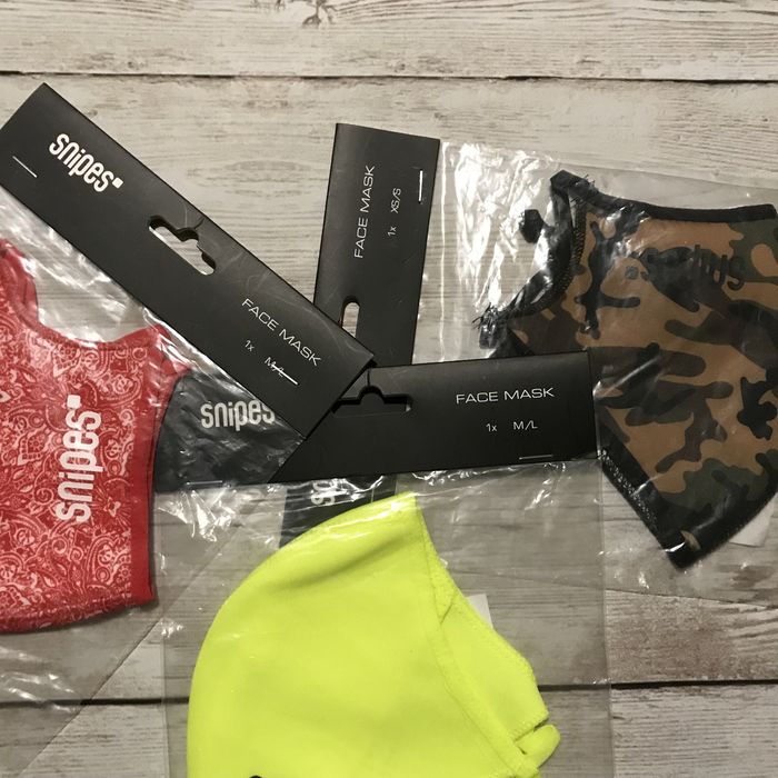 Персональная Защитная Маска Snipes Bandana Paisley Camo Neon Lime
