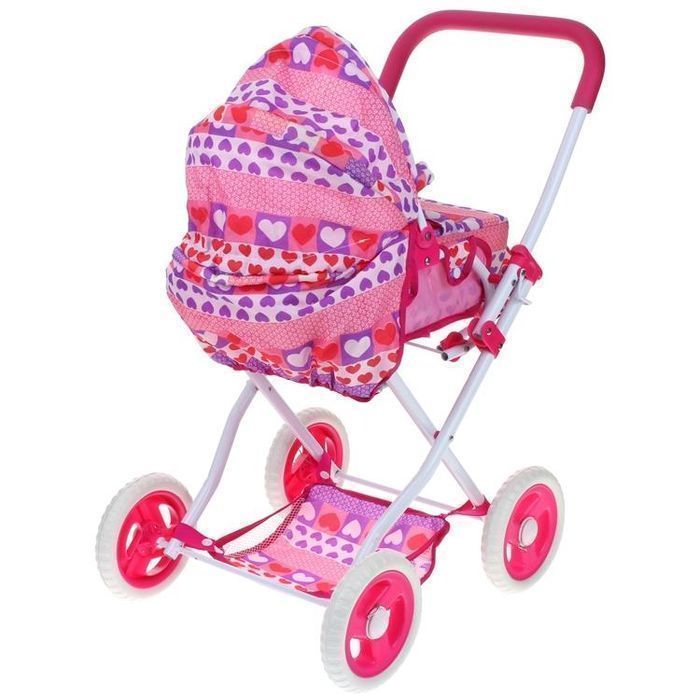 Wózek dla Lalek Głęboki Spacerówka Gondola Nosidełko 3w1 Składany
