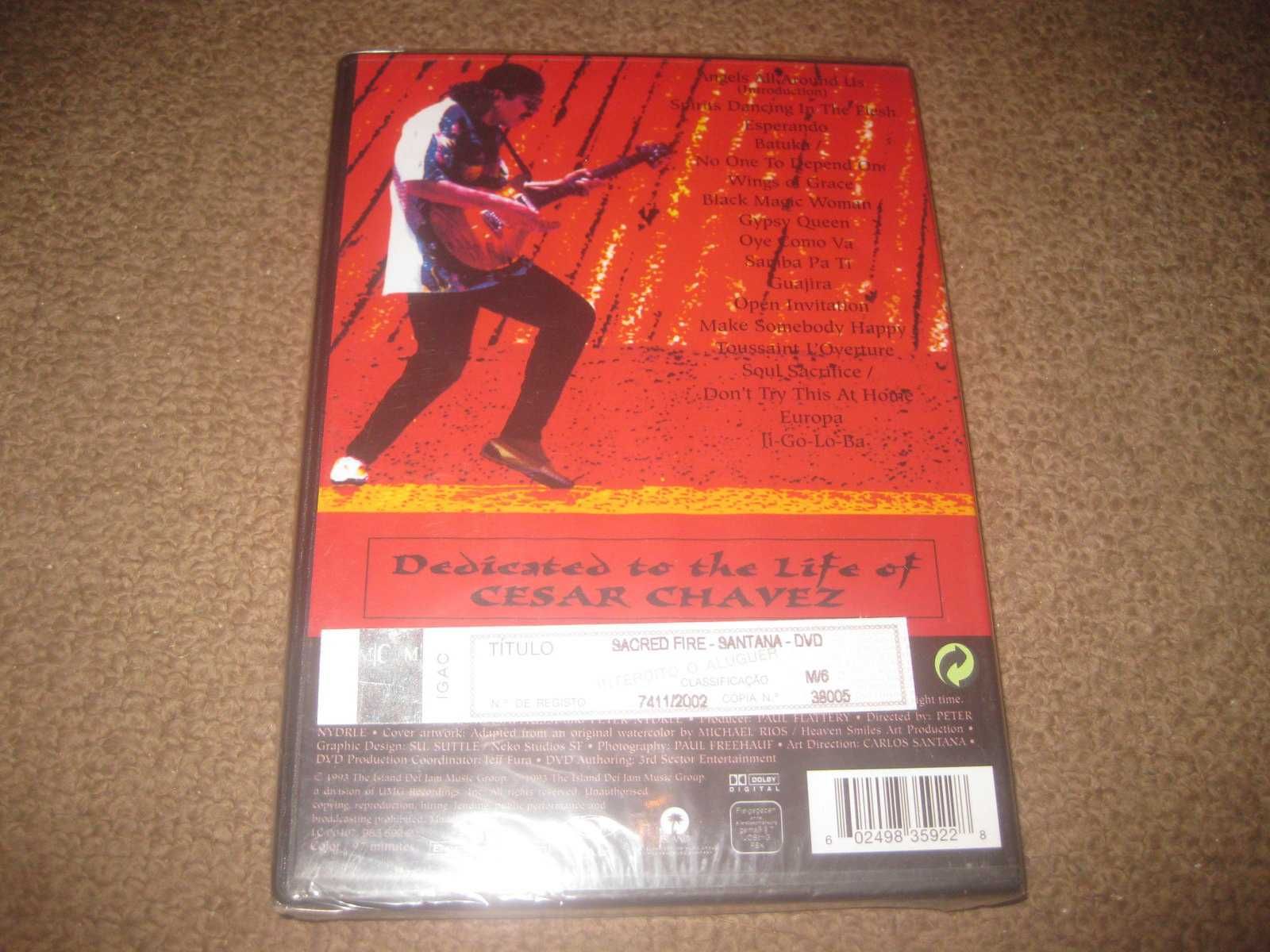 DVD "Santana- Sacred Fire, Live In Mexico" Selado!