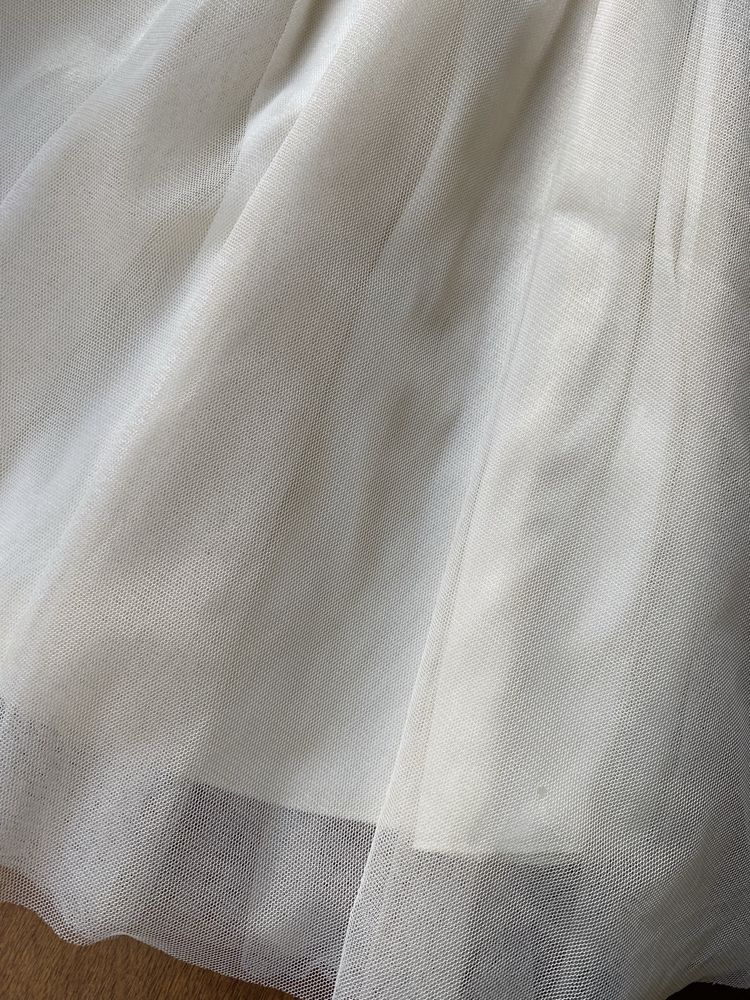 Біле плаття divided h&m для росписи свадьбы выпускное М 46