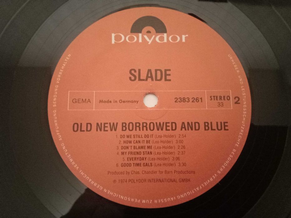 Виниловая пластинка Slade  Old New Borrowed And Blue  1974 г.