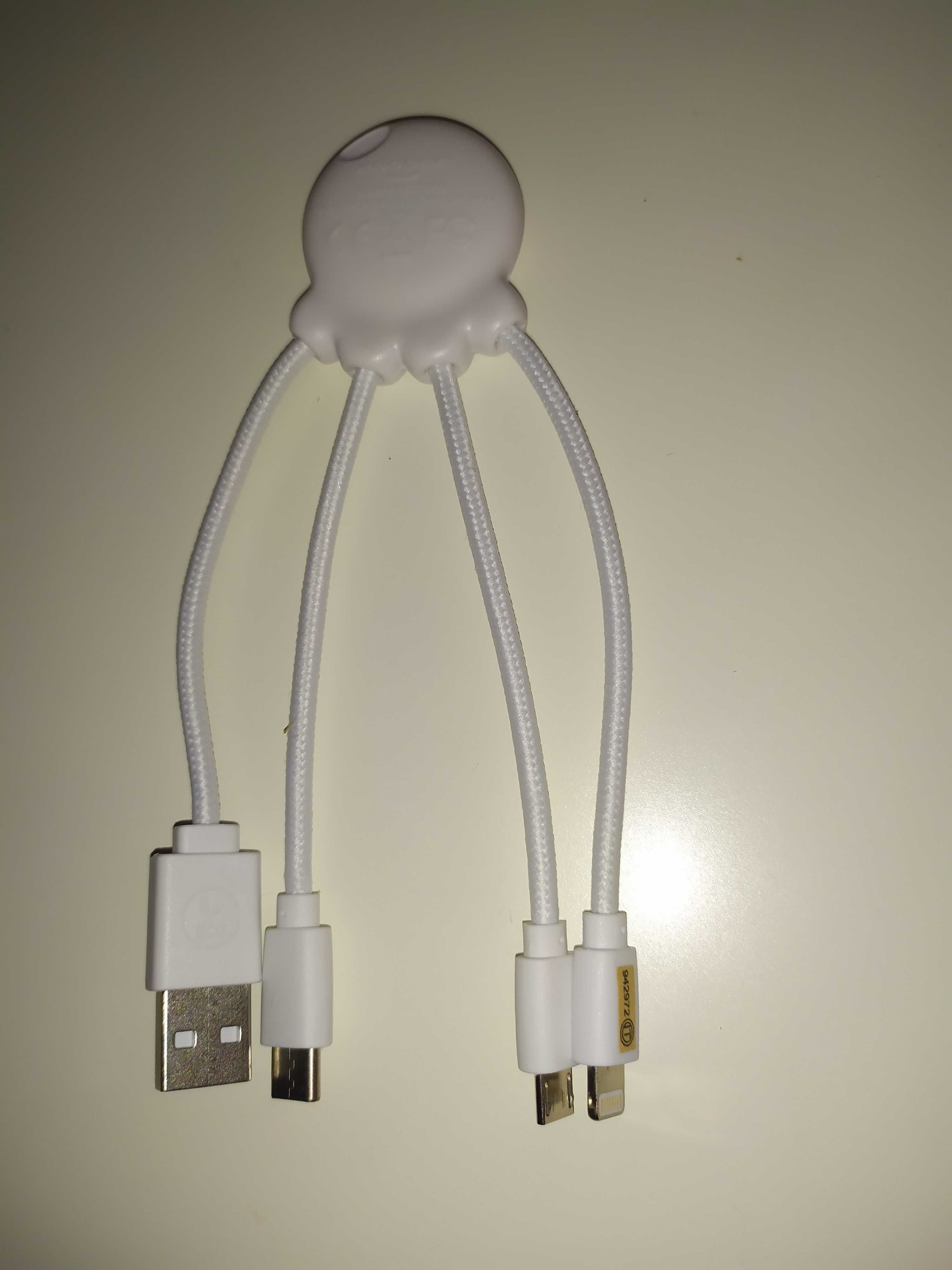 kabel wielofunkcyjny ładujący 4w1 ośmiorniczka octopus multikabel