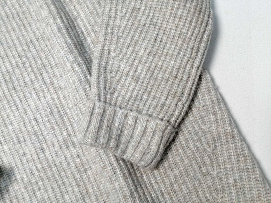 Теплое зимнее свободное платье-свитер H&M