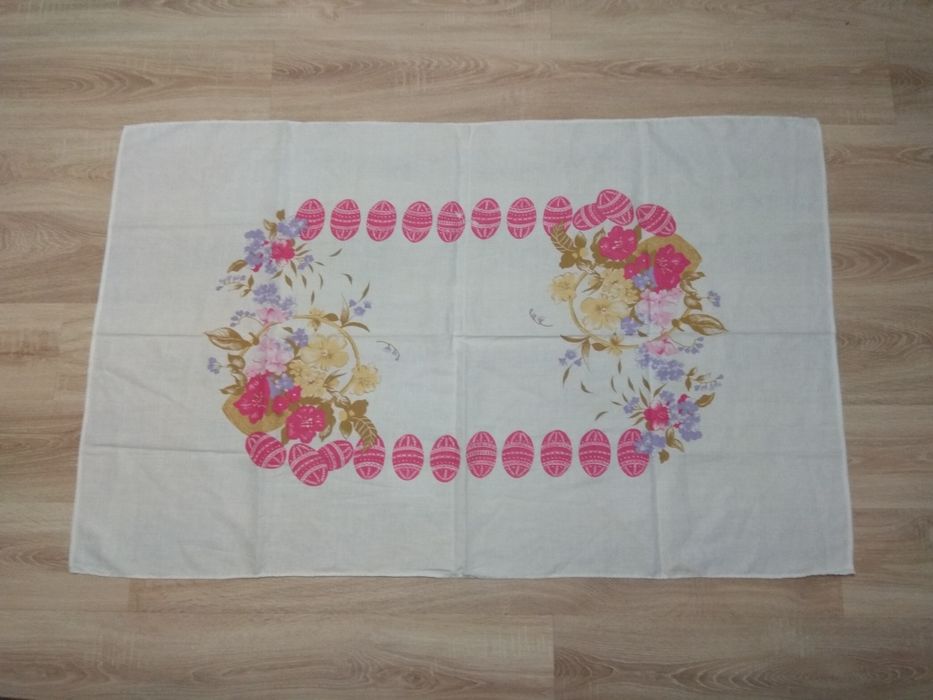 PRL Wielkanocny obrusik