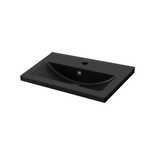 Umywalka ceramiczna GoodHome Nira Slim 60,4 x 36,3 x 12,4 cm czarna