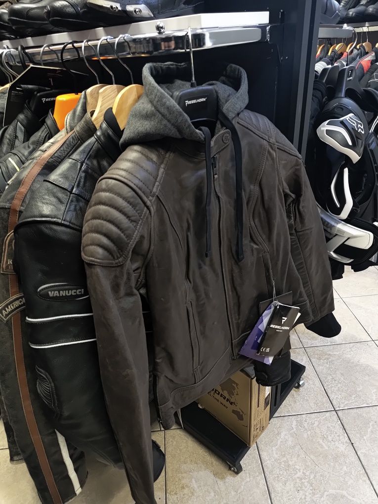 Kurtka motocyklowa REBELHORN IMPALA VINTAGE brązowa roz M