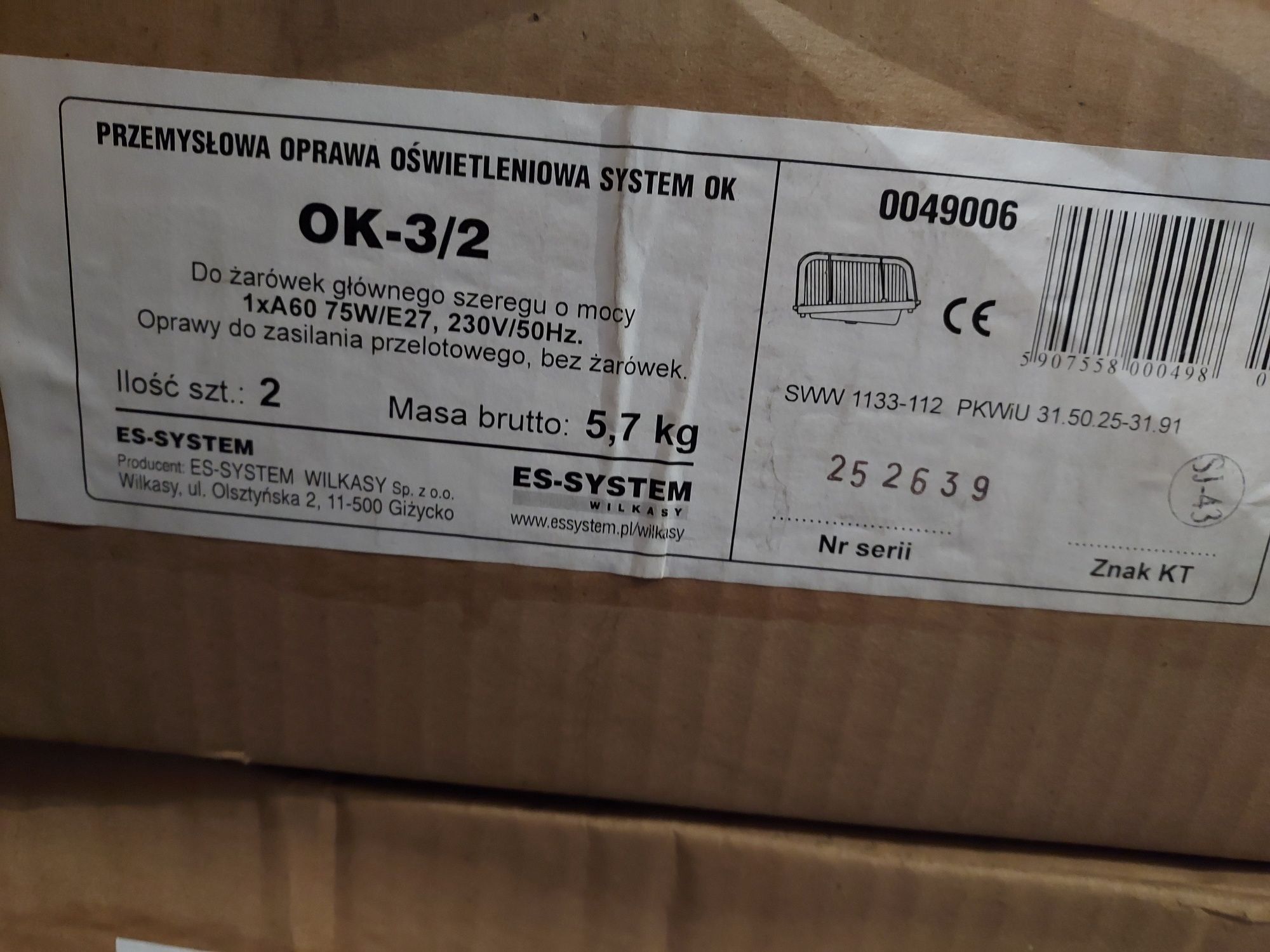 Oprawa oświetleniowa system ok