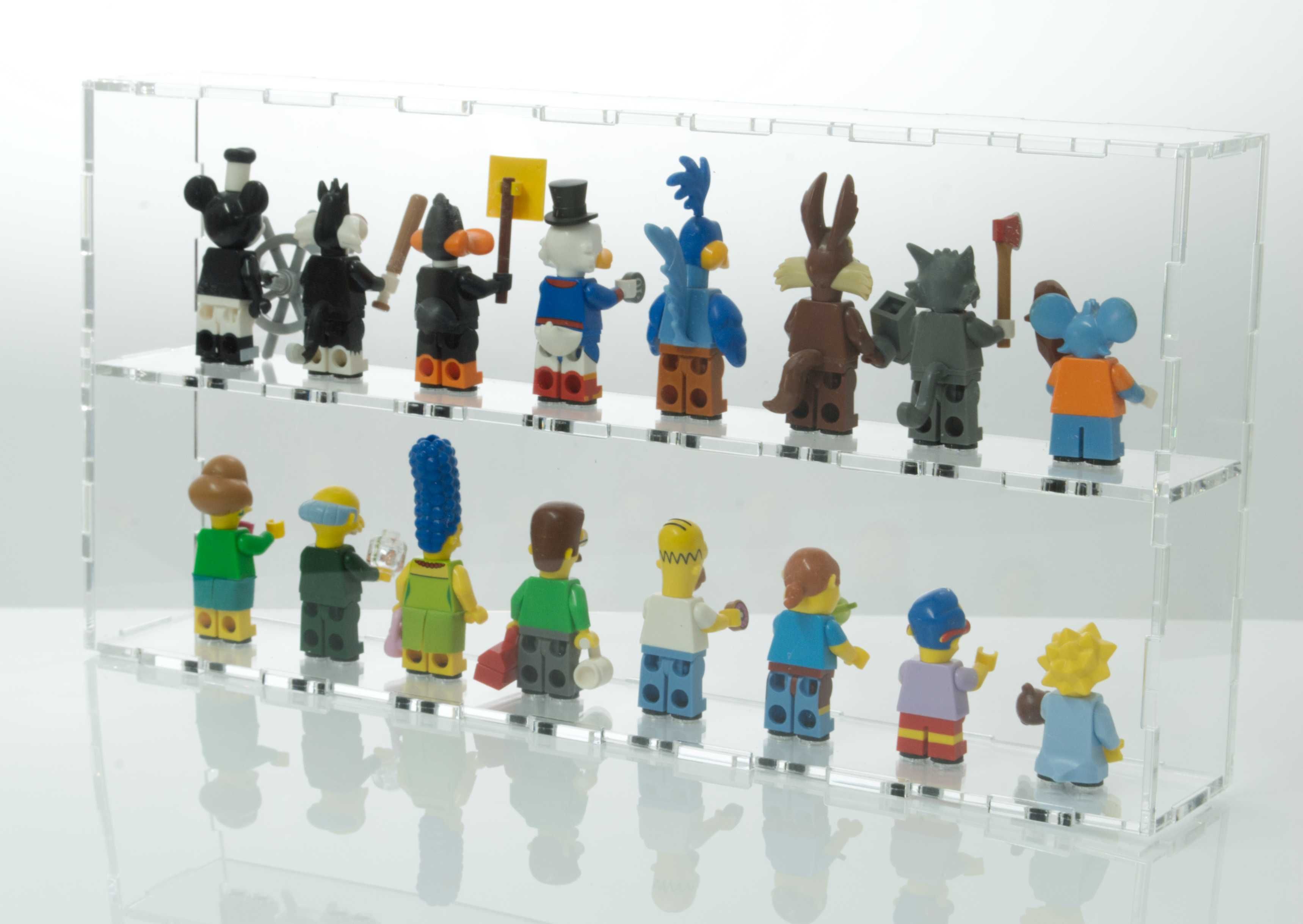 Pudełko na 16 figurek LEGO chroni prze kurzem, UV Minifigure Gablotka