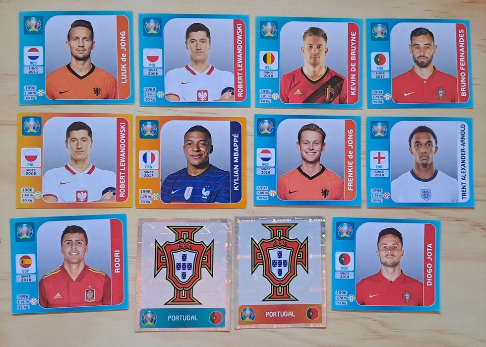 Lote de cromos Futebol da Panini